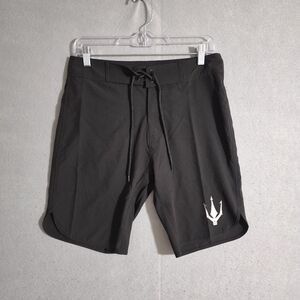 FIED Mens Black 9" Surf Bodybuilding Competition Shorts Size 28